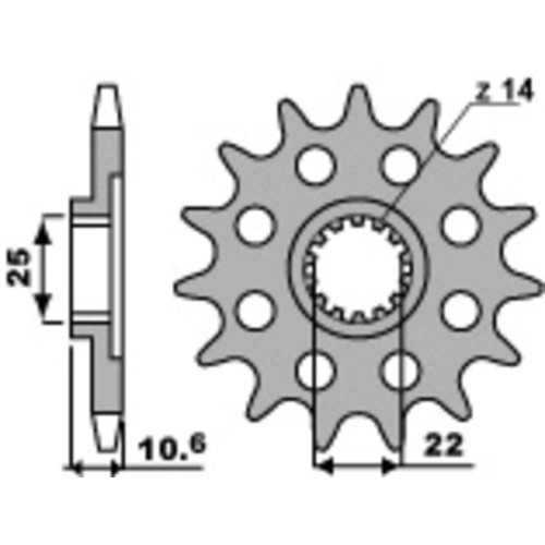 Kit de cadena EK/PBR 525ZVX3 15/40 - corona ultraligera anodizado duro