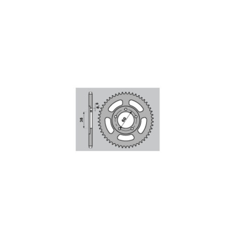 Kit de cadena EK/PBR 420SR 13/44 - corona Standard