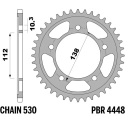 Kit de cadena EK/PBR 530ZVX3 16/48 - corona Standard 2