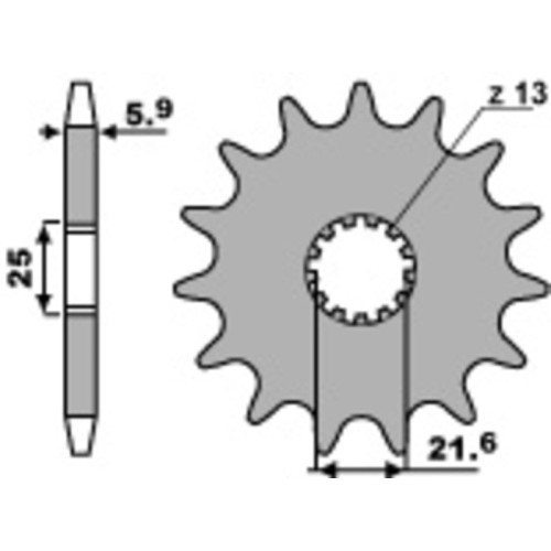 Kit de cadena EK/PBR 520SRX2 16/51 - corona Standard