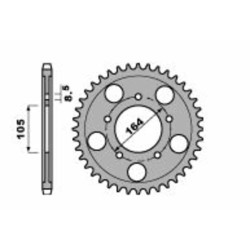 Kit de cadena EK/PBR 525SROZ2 22/47 - corona Standard 2