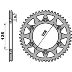 Kit de cadena EK/PBR 520SRX2 14/48-10 - corona ultraligera anodizado duro 2