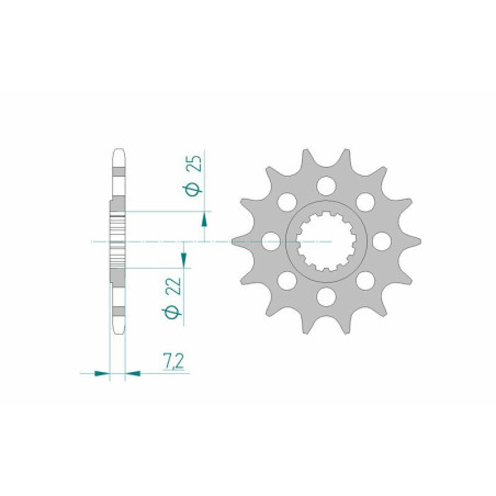 Kit de cadena AFAM 520 XHR2 - 17/44-116 - Corona de aluminio