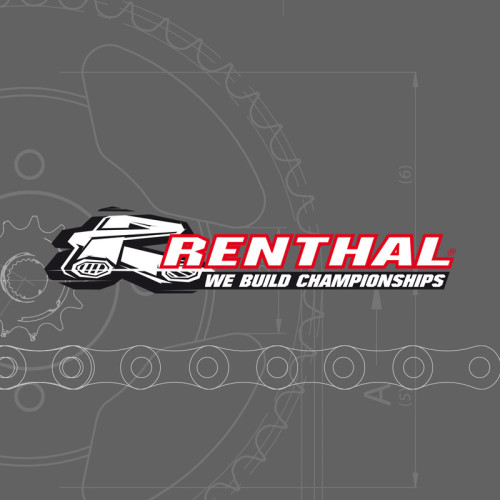 Kit de cadena RENTHAL 520R1 13/49-116 - Corona de aluminio autolimpiante