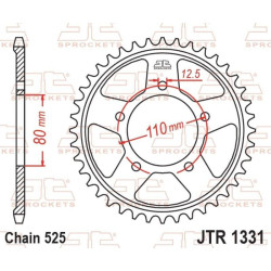 Kit de cadena EK/JT 525SRX2 16/42-124 - corona Standard 2