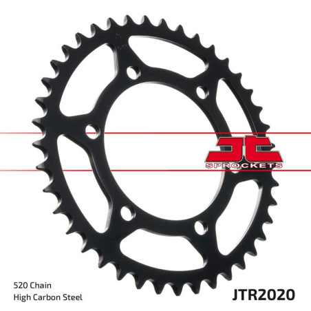Corona JT 2020 de acero con 41 dientes paso 520 autolimpiable