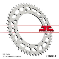 Corona JT Aluminio negro JT 853 con 52 dientes 2