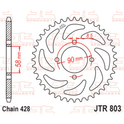 Corona JT 803 de acero con 45 dientes 2