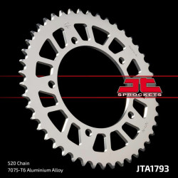 Corona JT Aluminio negro JT 1793 con 47 dientes