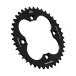 Corona JT Aluminio negro JT 1350 con 38 dientes 2