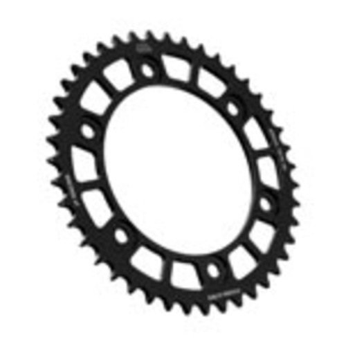 Corona JT Aluminio negro JT 1308 con 44 dientes