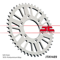 Corona JT Aluminio negro JT 1489 con 44 dientes