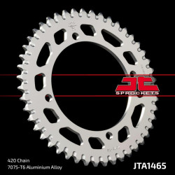 Corona JT Aluminio negro JT 1465 con 47 dientes