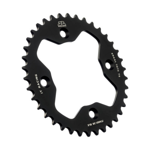 Corona JT Aluminio negro JT 881 con 38 dientes