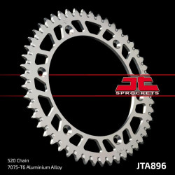 Corona JT Aluminio negro JT 896 con 50 dientes