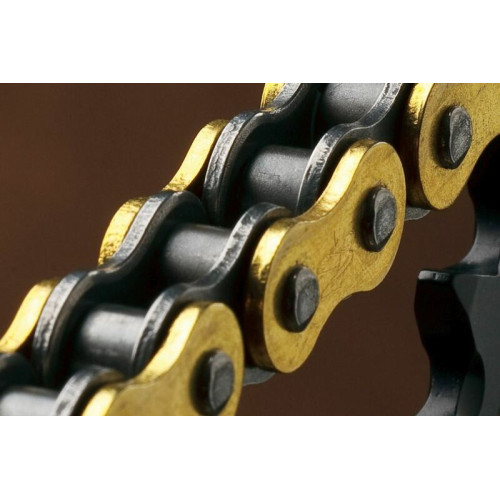 Cadena Renthal 520R1 con 114 eslabones negro/oro