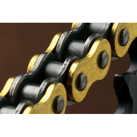 Cadena Renthal 520R1 con 114 eslabones negro/oro