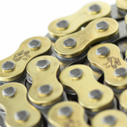 Cadena Renthal con retenes 520R3-3 con 120 eslabones negro/oro 2