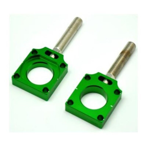 Tensores de eje trasero Kawasaki verde V PARTS