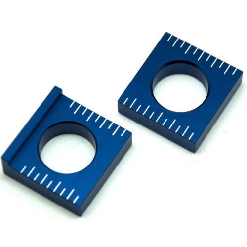 Tensores de eje trasero Yamaha azul V PARTS