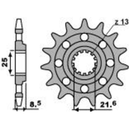 Piñón PBR acero estándar 2179 - 520