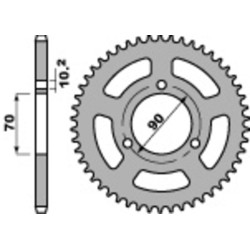 Corona PBR acero C45 estándar 239 - 420