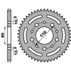 Corona PBR acero C45 estándar 4350 - 525