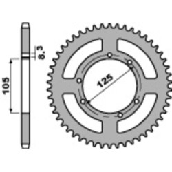 Corona PBR acero C45 estándar 4413 - 428