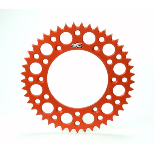 Corona RENTHAL aluminio ultraligera autolimpiable 224U - Paso 520