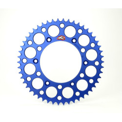 Corona RENTHAL aluminio ultraligera autolimpiable anodizada HA - Paso 520