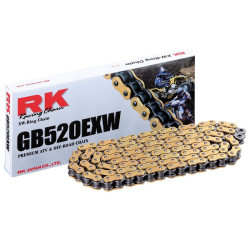 Cadena RK GB520EXW con 100 eslabones oro