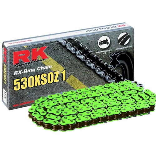 Cadena RK FG530XSOZ1 con 118 eslabones verde