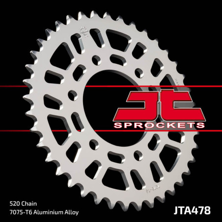 Corona JT SPROCKETS aluminio ultraligera 478 - Paso 520