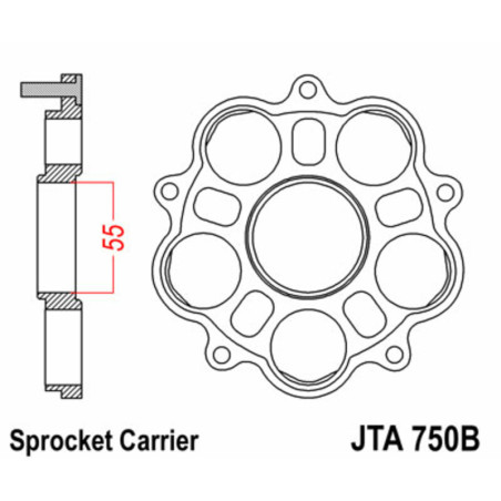 Portacoronas JT750B