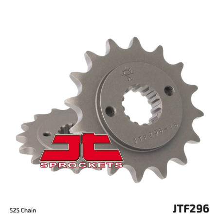 Piñon JT 296 de acero con 16 dientes