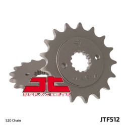 Piñón JT SPROCKETS acero estándar 512 - Paso 520