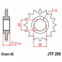 JT SPROCKETS Steel Standard Front Sprocket - 530 2