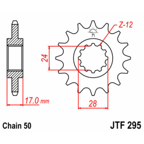 JT SPROCKETS Steel Standard Front Sprocket - 530