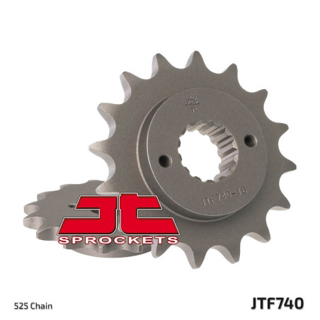 Piñón JT SPROCKETS acero estándar 740 - Paso 525