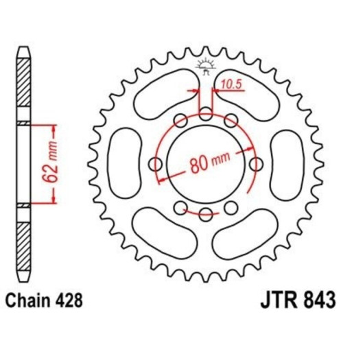 Kit cadena JT 428HDR (14-51-122)