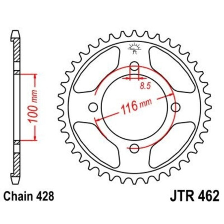 Kit cadena JT 428HDR (13-51-126)