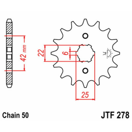 Kit cadena JT 530X1R (15-45-104)