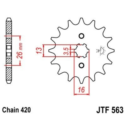 Kit cadena JT 420HDR (14-39-96)