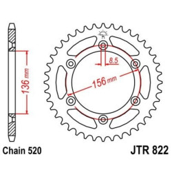 Kit cadena JT 520HDR (14-46-116) 2