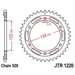 Kit cadena JT 520HDR (14-38-108) 2