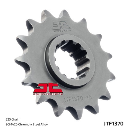 Kit cadena JT 525X1R (16-45-112) Piñon con goma reductora de ruido