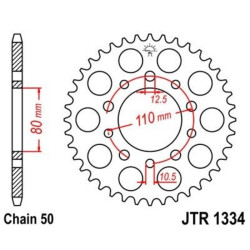 Kit cadena JT 530X1R (16-39-120) 2