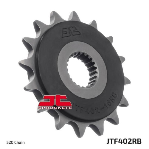 Kit cadena JT 520X1R (16-47-116) Corona reforzada de zinc negro