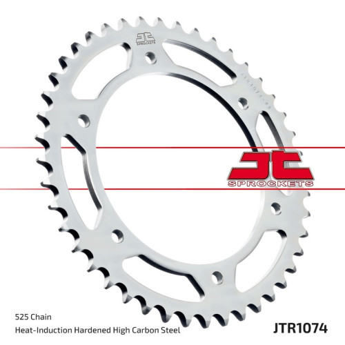 Kit cadena JT 525X1R (15-44-108) Piñon con goma reductora de ruido