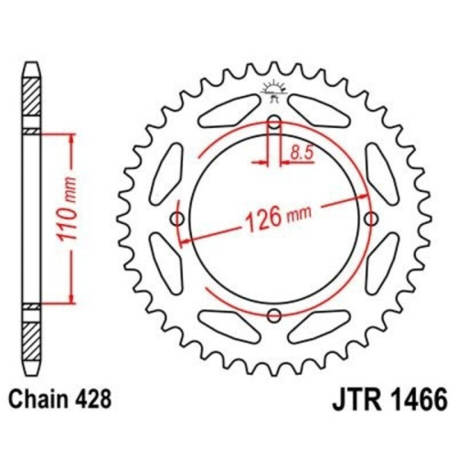 Kit cadena JT 428HDR (14-44-122)